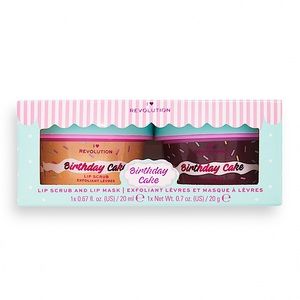 I ❤️ Revolution - Birthday Cake - Lip Scrub & Lip Mask